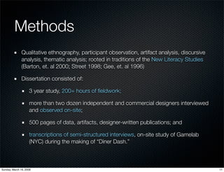 Arizona State English Department Research Presentation