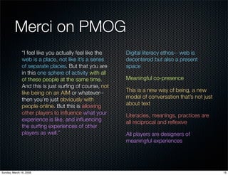 Arizona State English Department Research Presentation