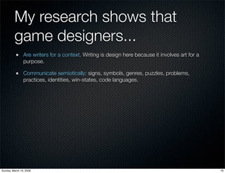 Arizona State English Department Research Presentation