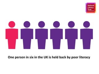 One person in six in the UK is held back by poor literacy
 