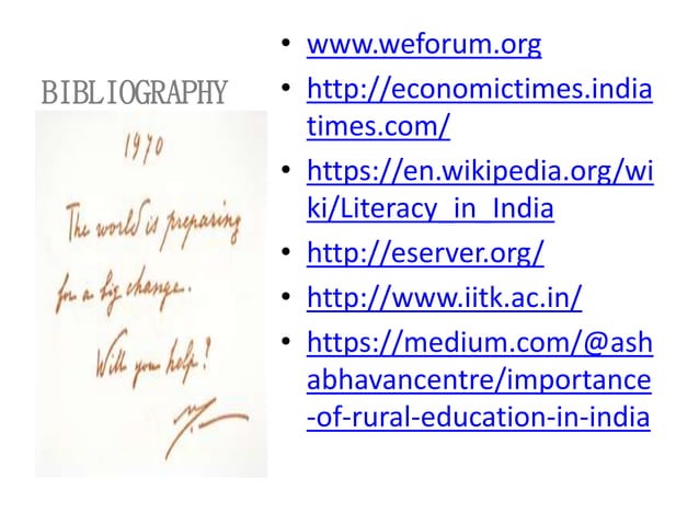 Literacy in rural india | PPTX