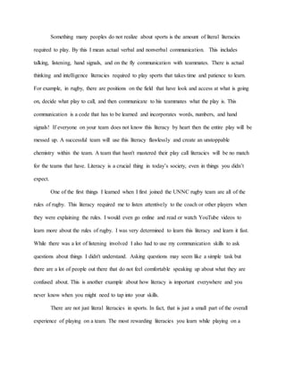 Literacy Narrative PDF