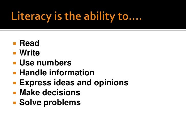 Literacy Powerpoint