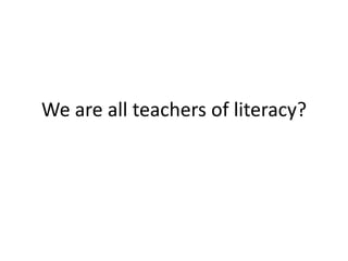 Literacy presentation 1 | PPT
