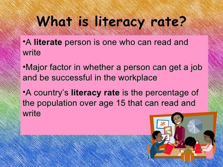 Literacy Rate Powerpoint Cm