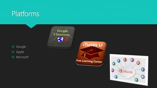 Platforms
Google
Apple
Microsoft