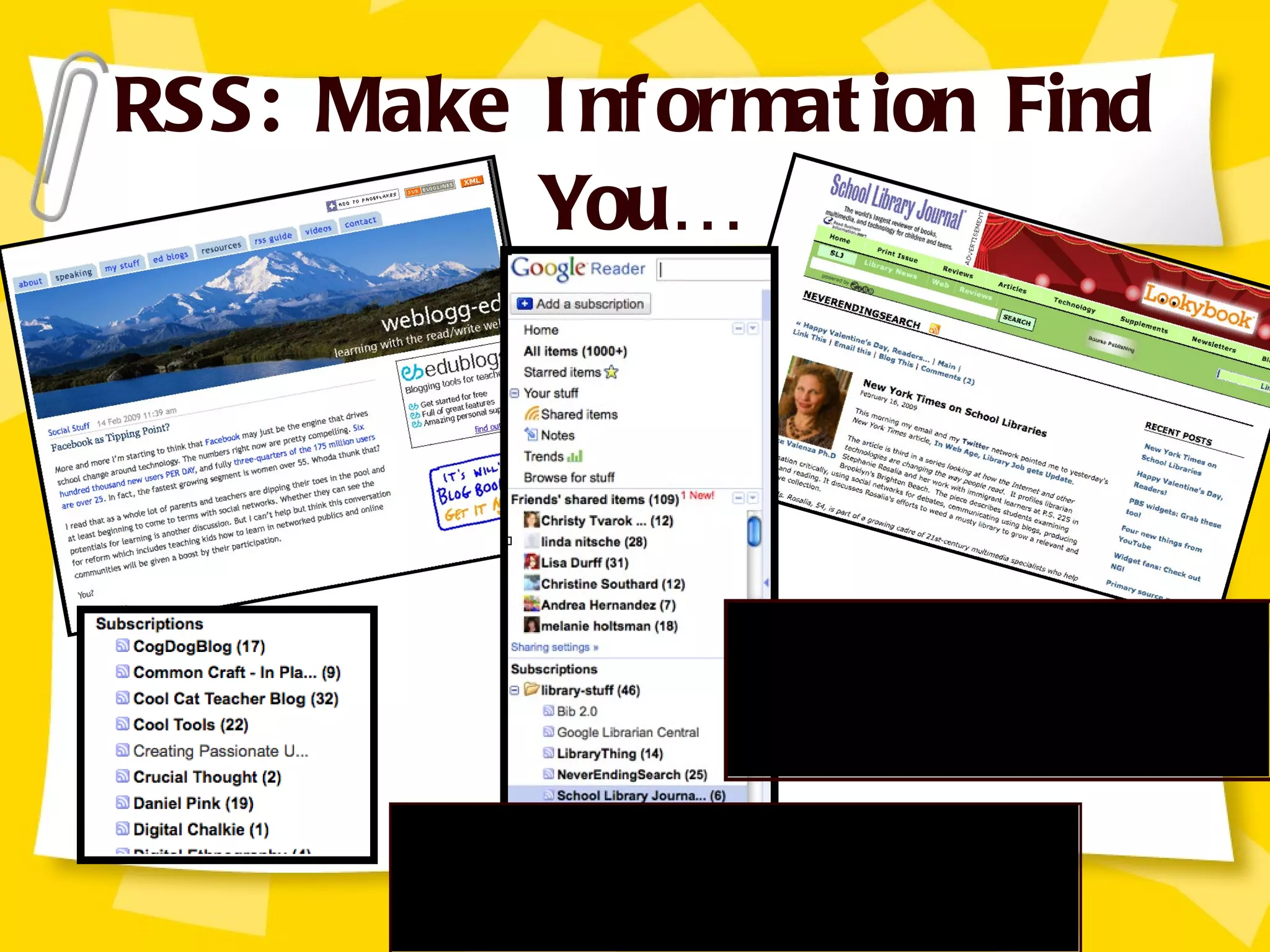 RSS: Make Information Find You… 