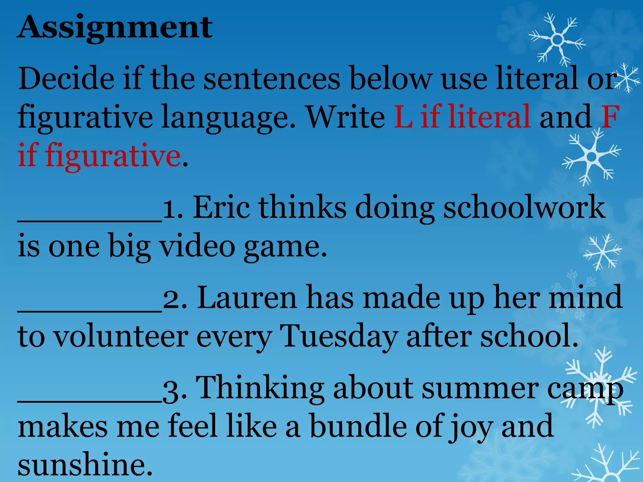 Literal and figurative language | PPT