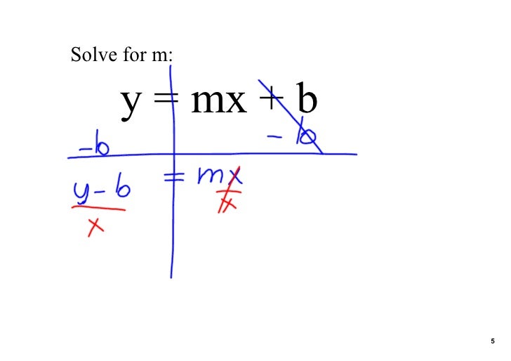 solution y=mx+b for Literal Eq Notes solution y=mx+b for Literal Eq Notes