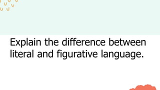 Literal & Figurative Language Powerpoint | PPTX