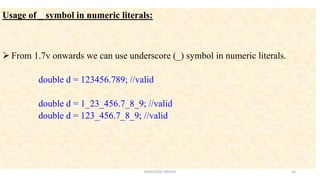 JAVA Literals | PPTX | Programming Languages | Computing