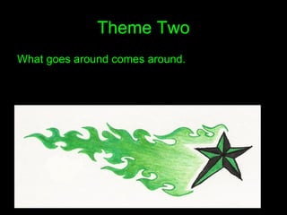 Theme Two What goes around comes around. 