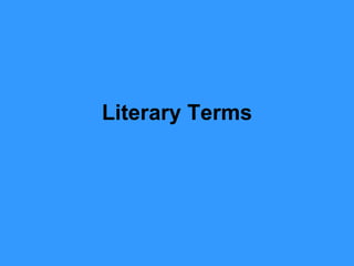 Literary Terms 