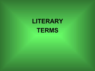 Literary Terms Ppt#2 | PPT