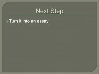TODAYBy the end of class, you will haveTHESIS3 SUPPORTING REASONSEVIDENCE FOR EACH REASON
