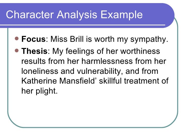 Miss brill analysis essay