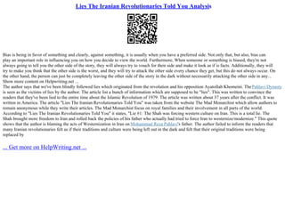 Literary Analysis Of Persepolis | PPT