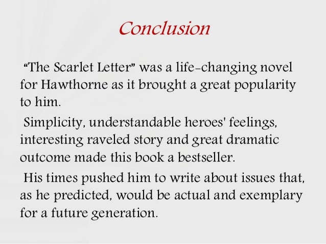 Literary Criticism Of The Scarlet Letter