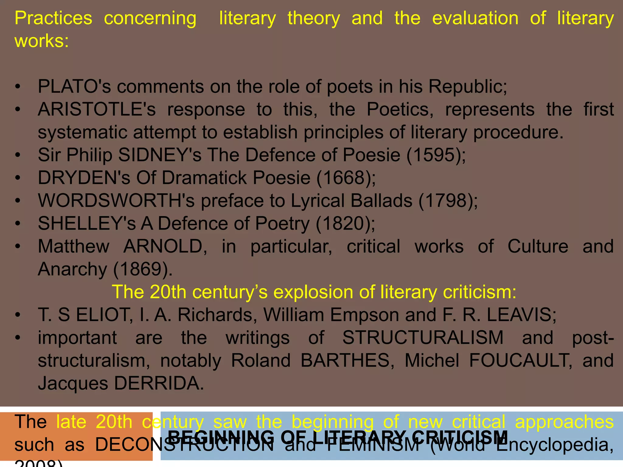 Literary criticism | PPTX