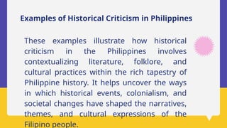 Literary Criticism -Report - Graduate Sc | PPTX