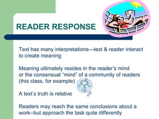 Reader Impact Examples Literary criticismpowerpoint | PPT