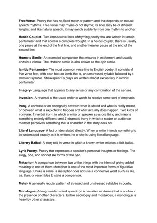 Literary devices | DOCX