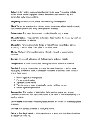 Literary Devices