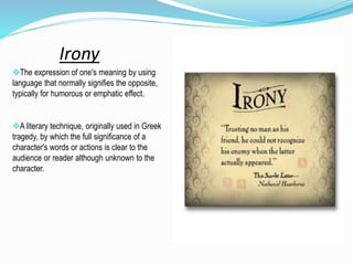 Literary devices | PPTX