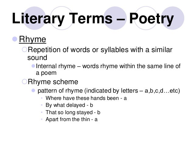 Literary devices otl
