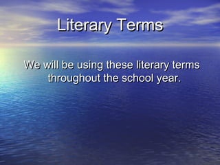 Literary devices s1 | PPT