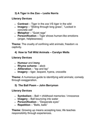 LITERARY DEVICES + THEMES OF ALL POEMS.pdf