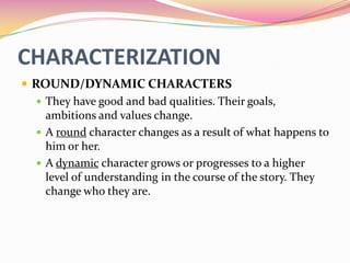 Literary Elements Characterization