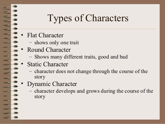 literary definition flat character