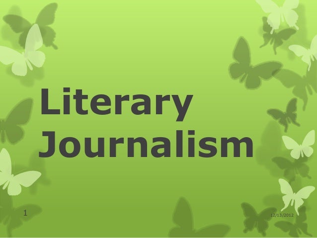 Literary journalism