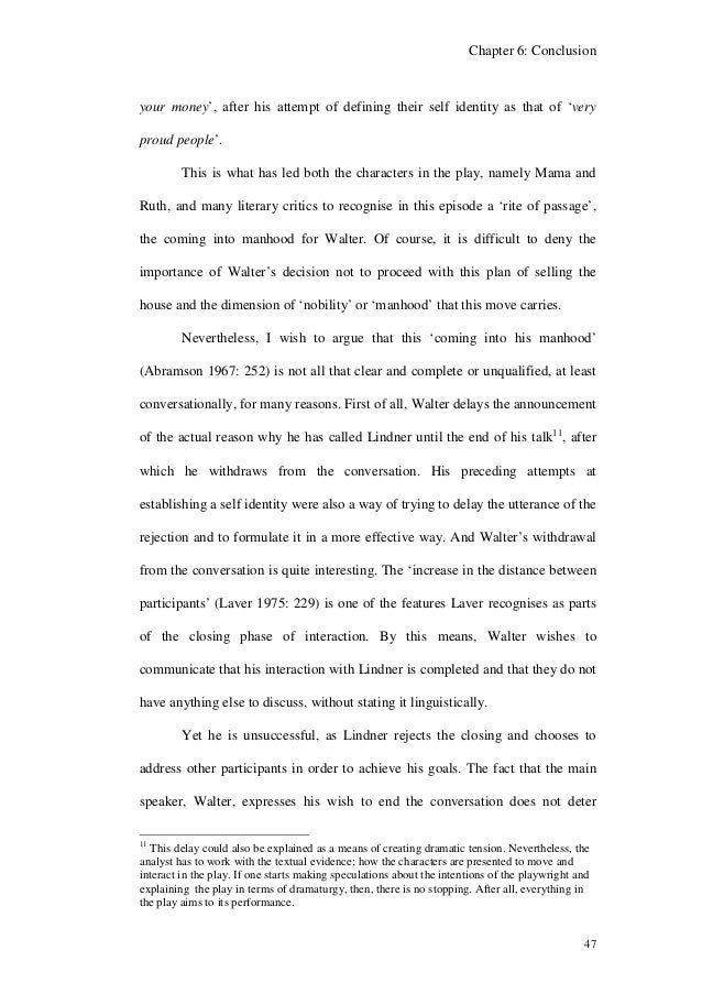 A raisin in the sun critical analysis
