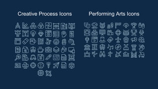 Creative Process Icons Performing Arts Icons
 