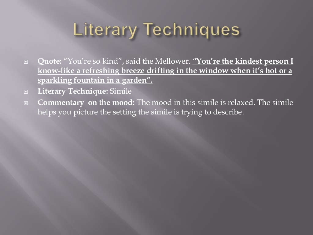 Literary Techniques