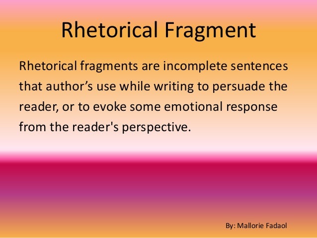Sentence fragment definition picture