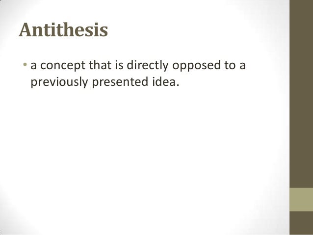 Antithesis ap english