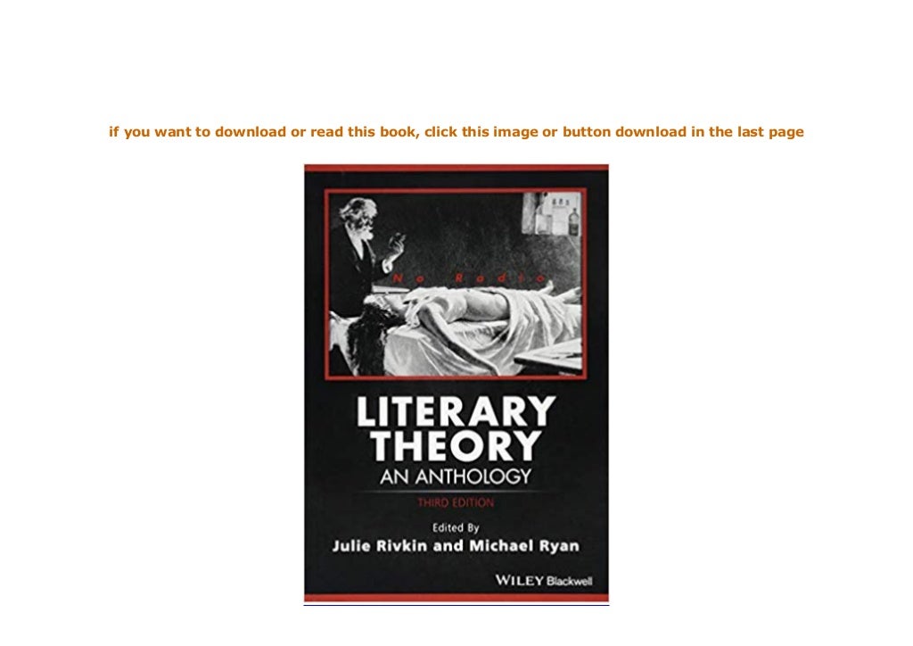 Literary Theory An Anthology Blackwell Anthologies 3rd Edi…