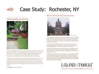 Case Study: Rochester, NY
 