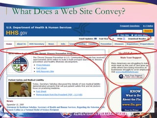 What Does a Web Site Convey? 
Privileged and Confidential 27 
 