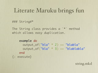 Literate Maruku