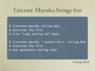 Literate Maruku