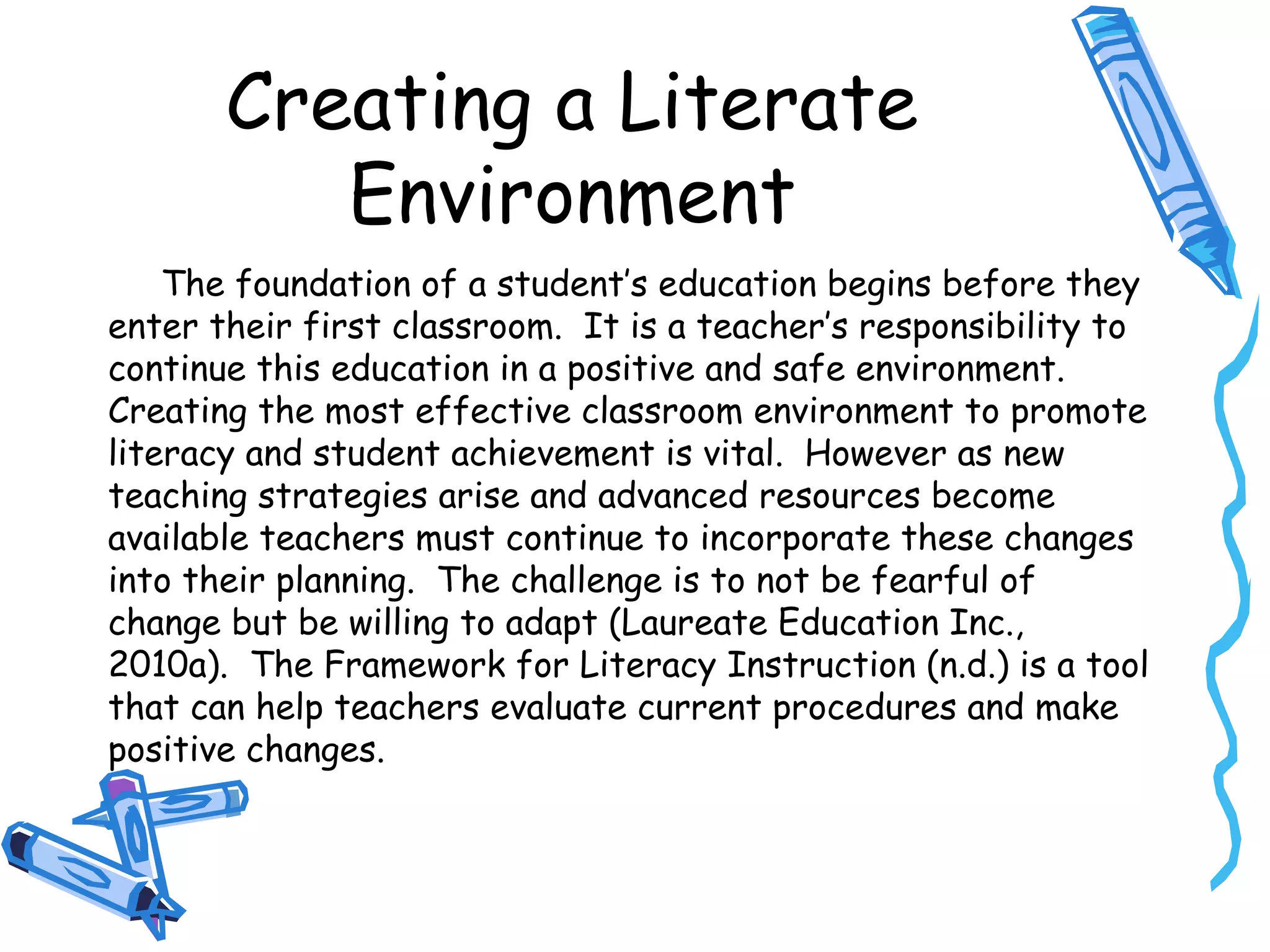 Literate environment analysis | PPT
