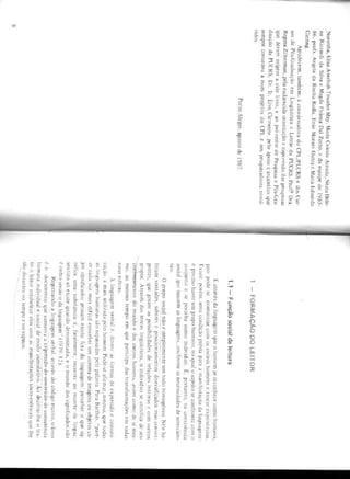 Literatura e a formação do leitor