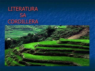 LITERATURA SA CORDILLERA 