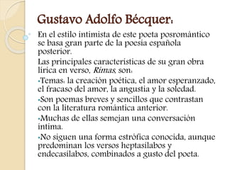 GUSTAVO 
ADOLFO 
BÉCQUER 
(1836-1870) 
 