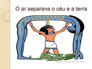 O ar separava o céu e a terra
 