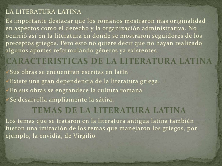 Literatura antigua y clasica